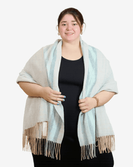 Pashmina Pastel Celeste