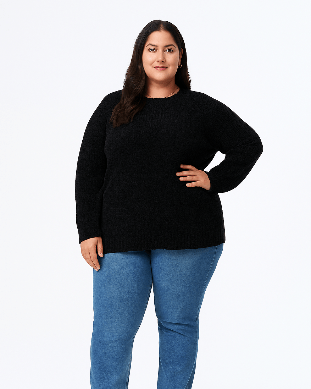 BUZO CHENILLE BRAVA - Negro