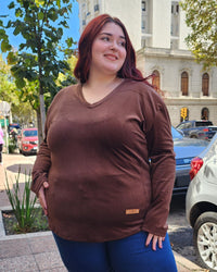 REMERA SIRENA MOCHA - Marrón