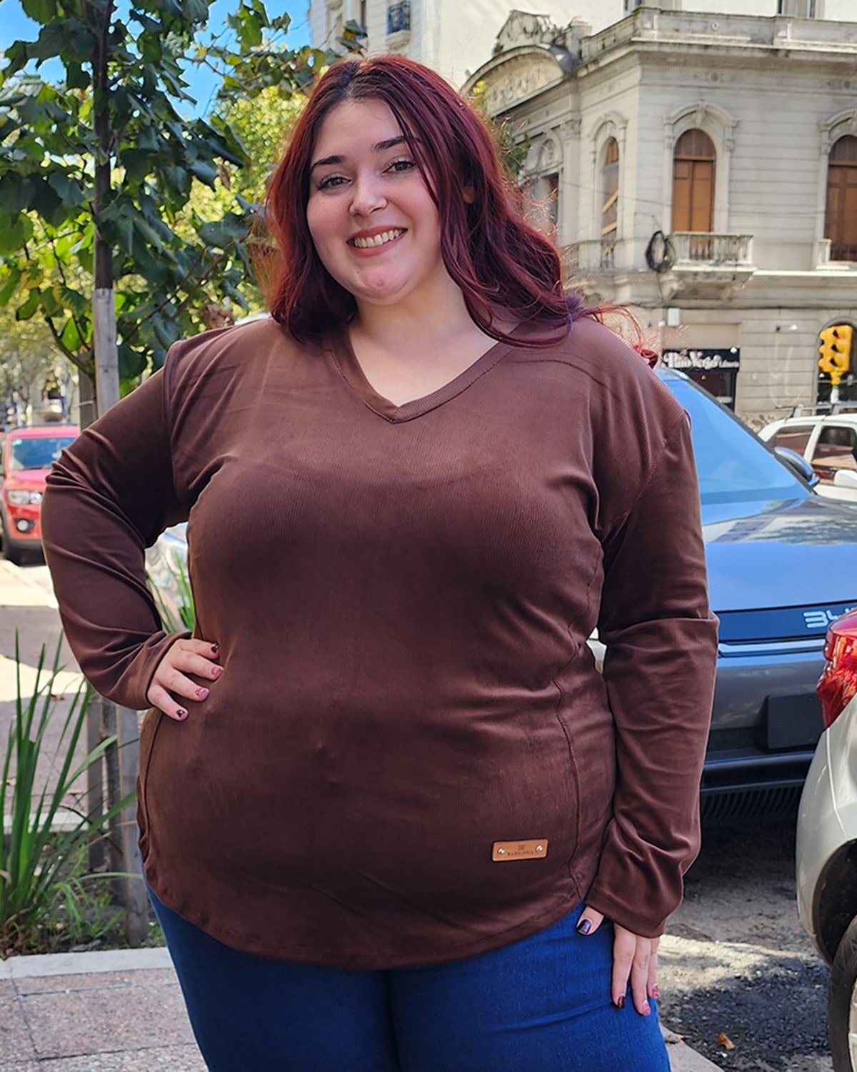 REMERA SIRENA MOCHA - Marrón