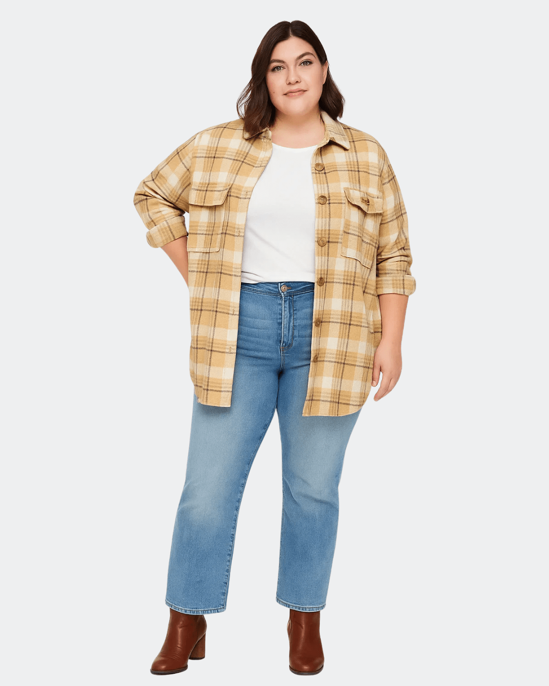 SOBRECAMISA ESCOCESA CHIC