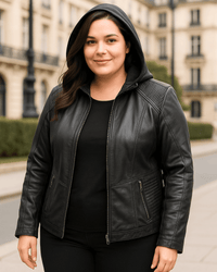 CAMPERA ECOCUERO DENVER - Negro