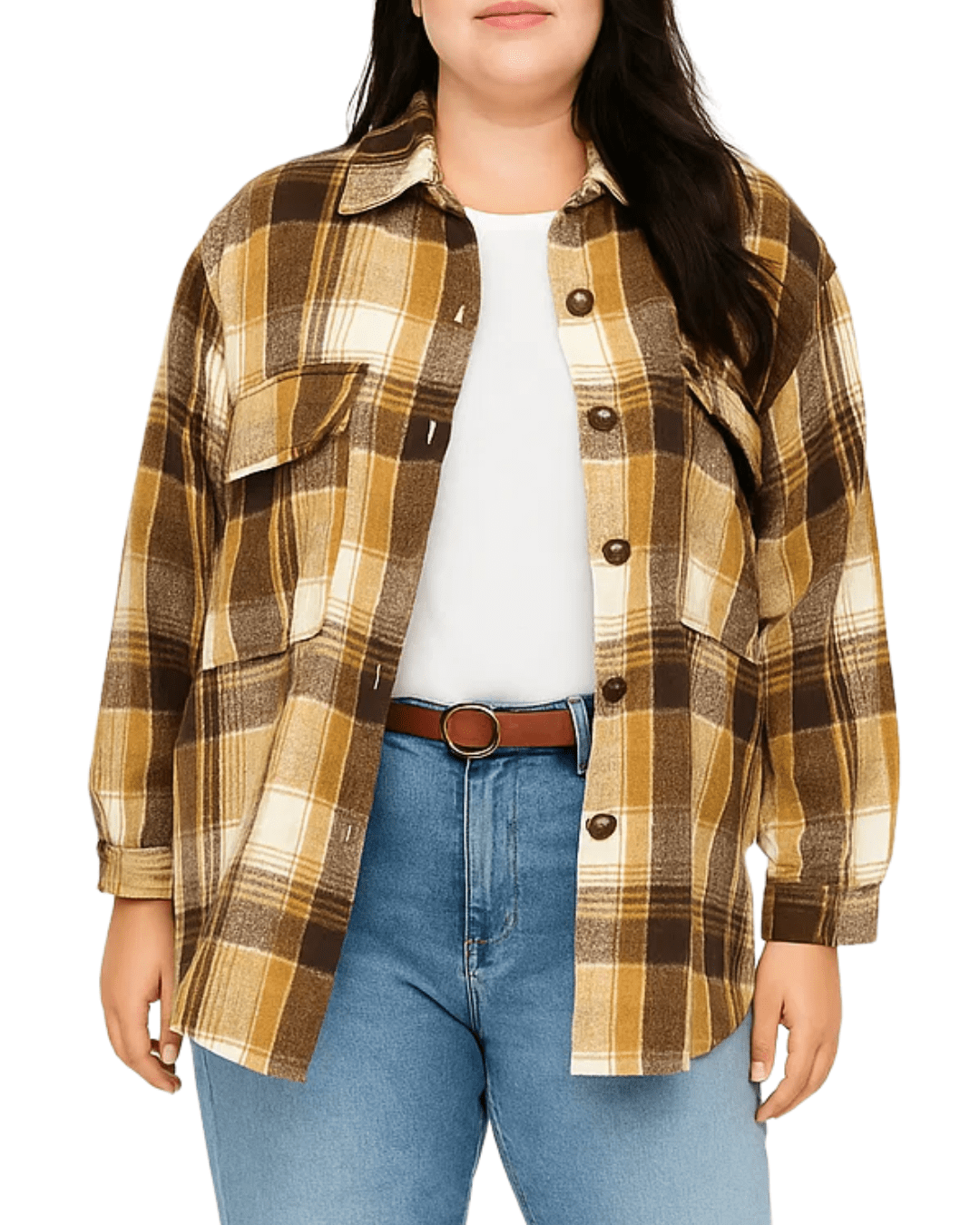 SOBRECAMISA ESCOCESA CHIC