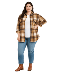 SOBRECAMISA ESCOCESA CHIC