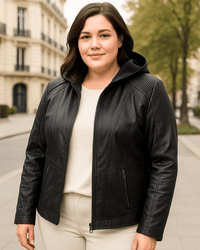 CAMPERA ECOCUERO DENVER - Negro