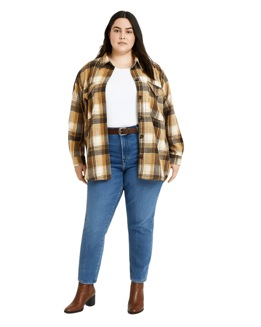 SOBRECAMISA ESCOCESA CHIC