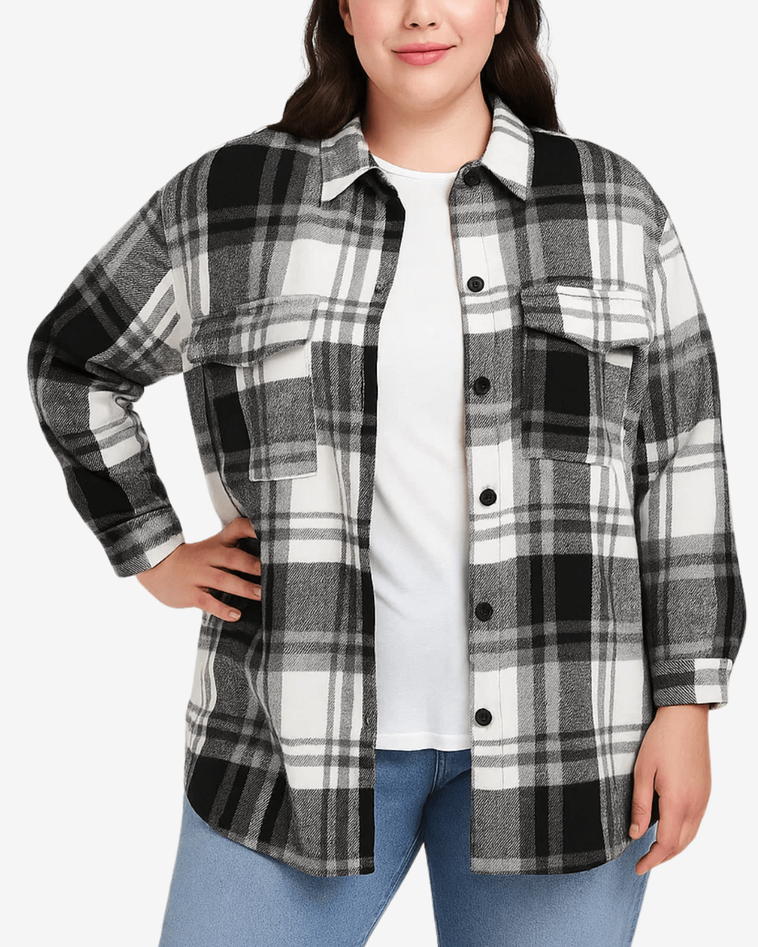 SOBRECAMISA ESCOCESA CHIC