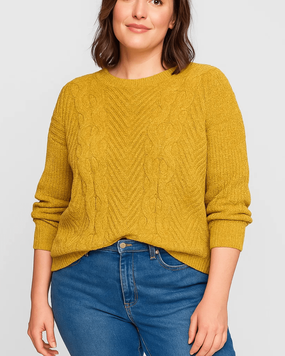 BUZO CHENILLE BRUMA - Mostaza