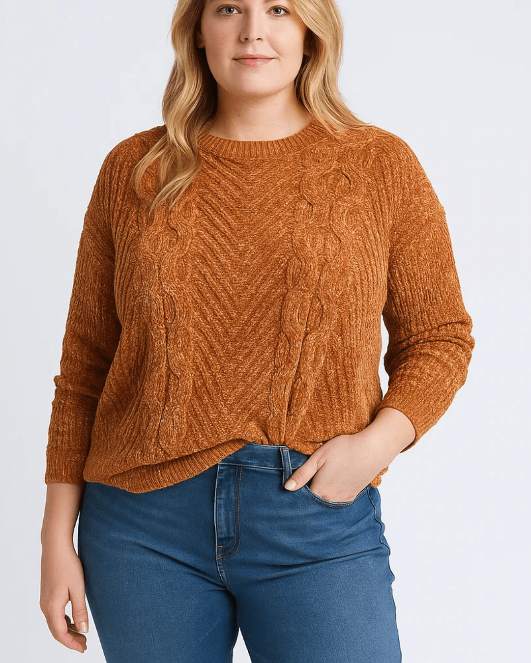 BUZO CHENILLE BRUMA - Terracota