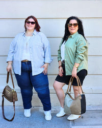 CAMISA RAYADA - Gris Perla