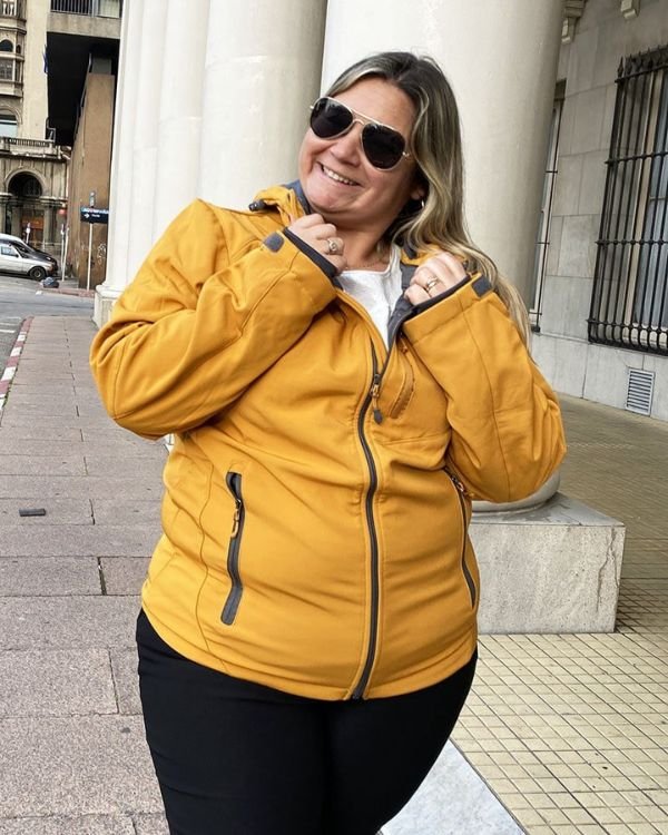 CAMPERA NEOPRENO - Mostaza