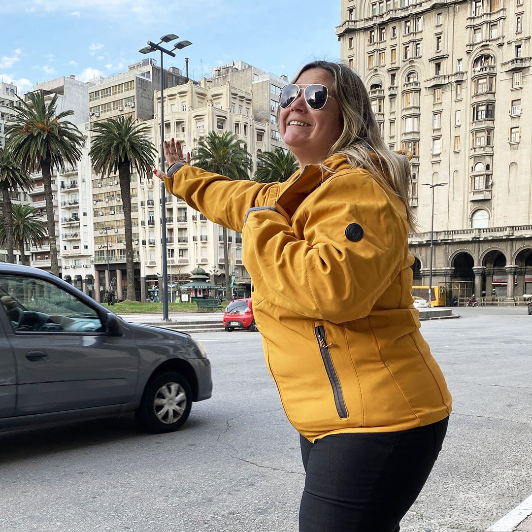 CAMPERA NEOPRENO - Mostaza