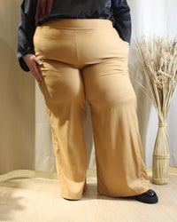 Pantalón Lino "PALAZZO CAMEL - 20 % OFF contado o transferencia $1790