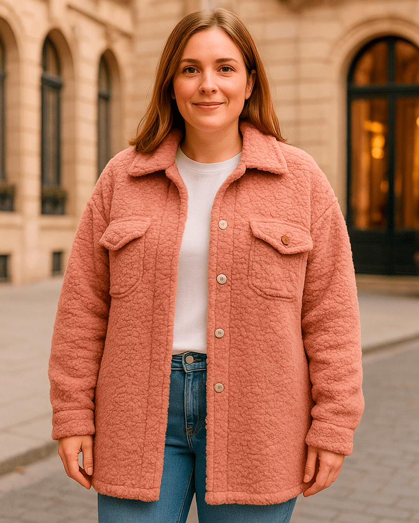 SOBRECAMISA CORDERITO BERNAT - Rosa Viejo