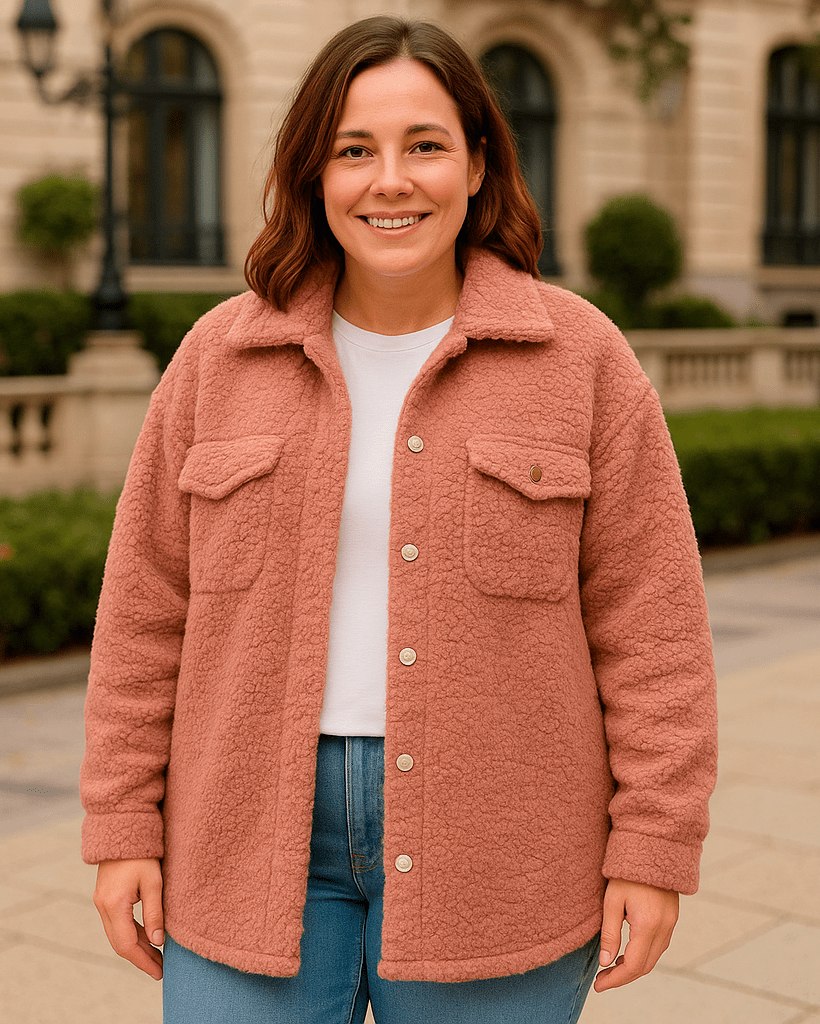 SOBRECAMISA CORDERITO BERNAT - Rosa Viejo