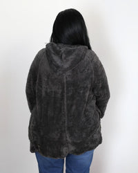 SACO PIEL GRECIA - Gris Oscuro