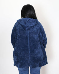 SACO PIEL GRECIA s/Cierre - Azul