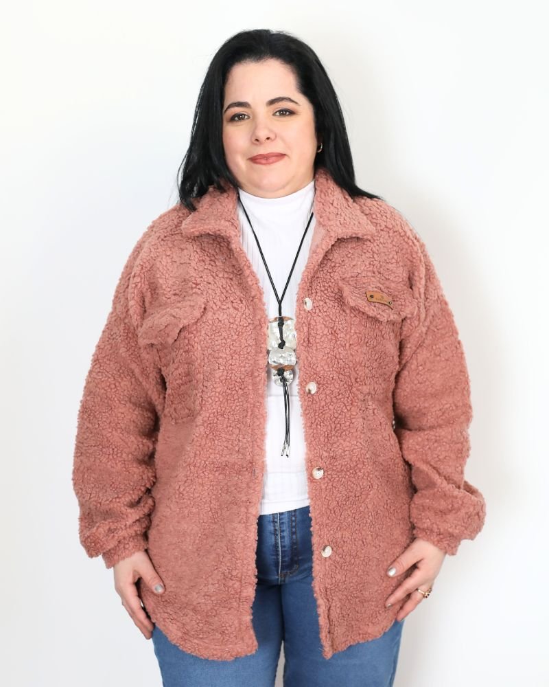 SOBRECAMISA CORDERITO BERNAT - Rosa Viejo