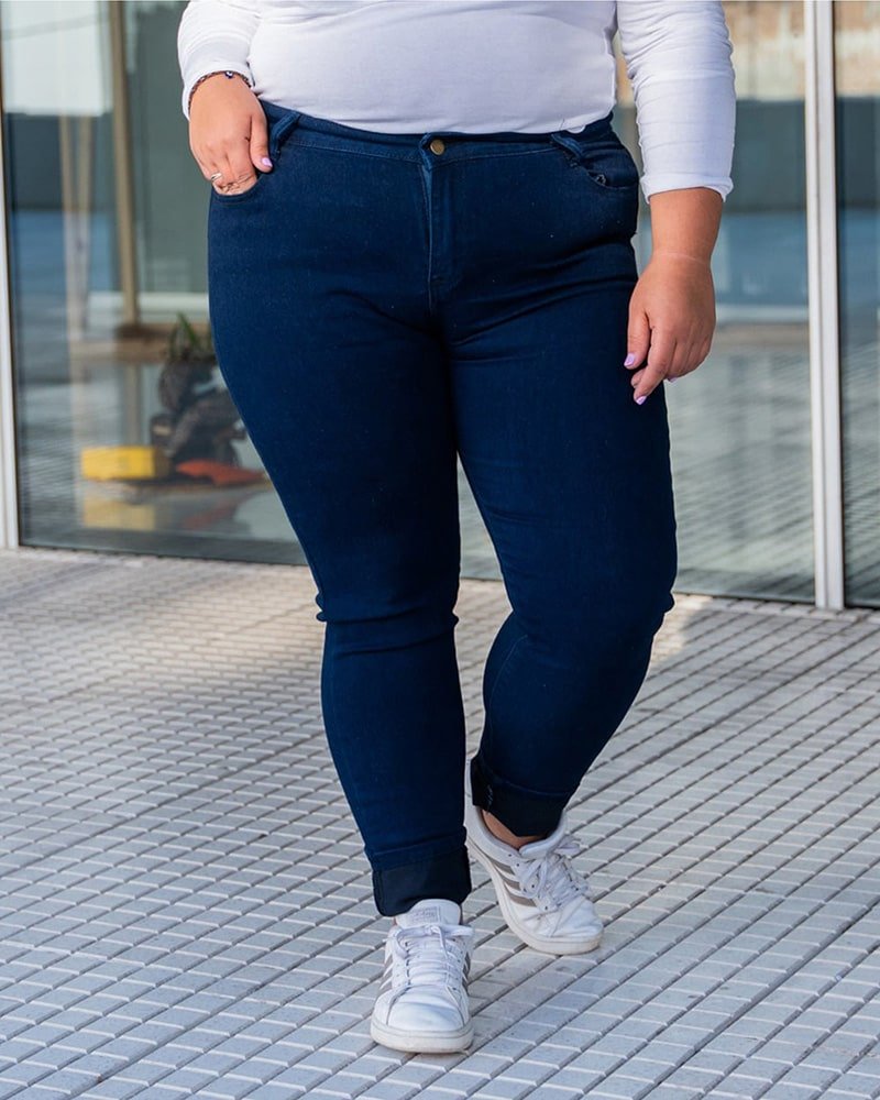 PANTALON JEAN SkINNY - Azul Oscuro