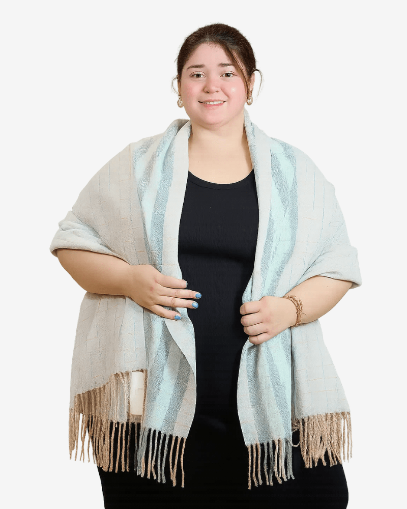 Pashmina Pastel Celeste
