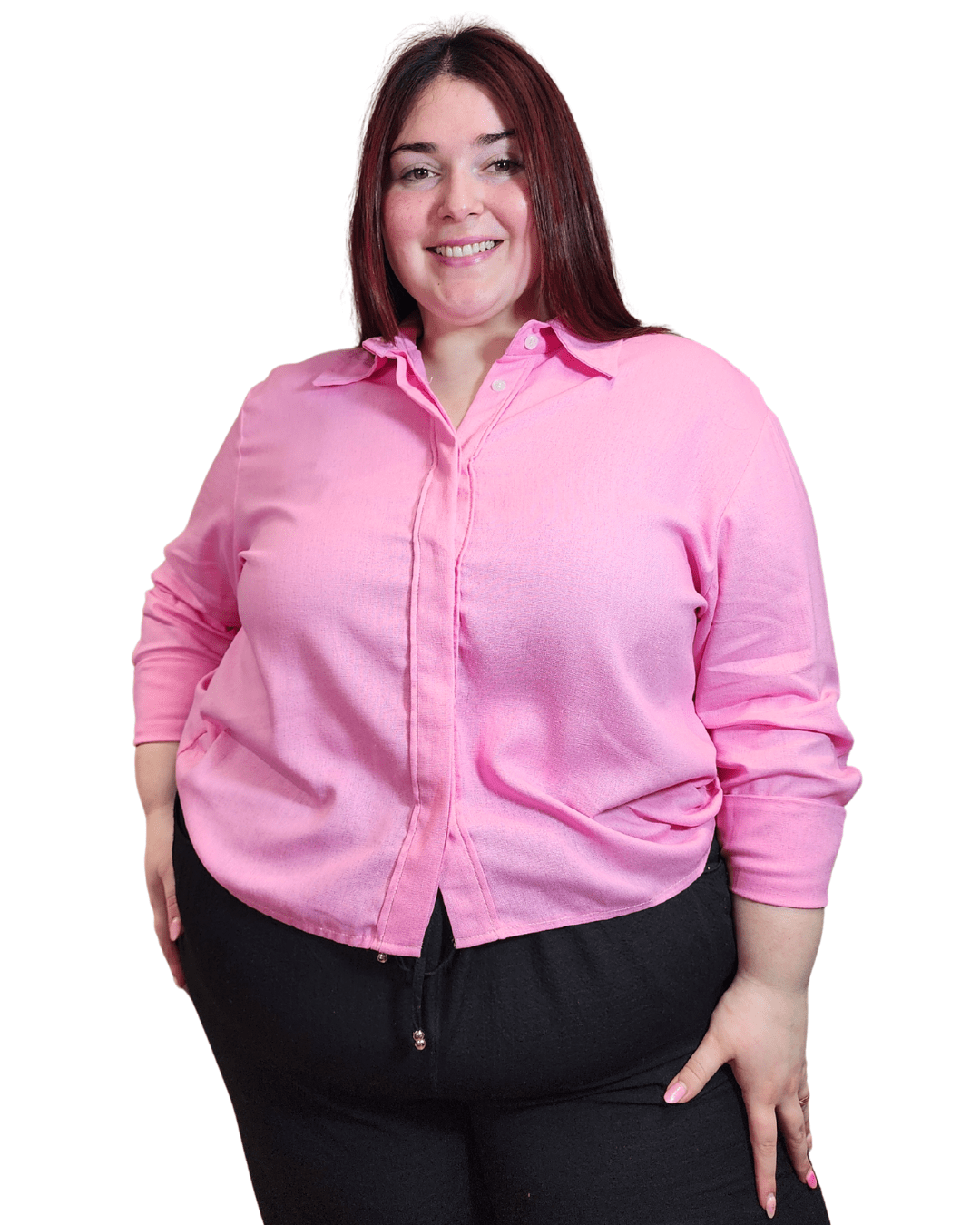 CAMISA ROMA sin LAZOS - Rosado