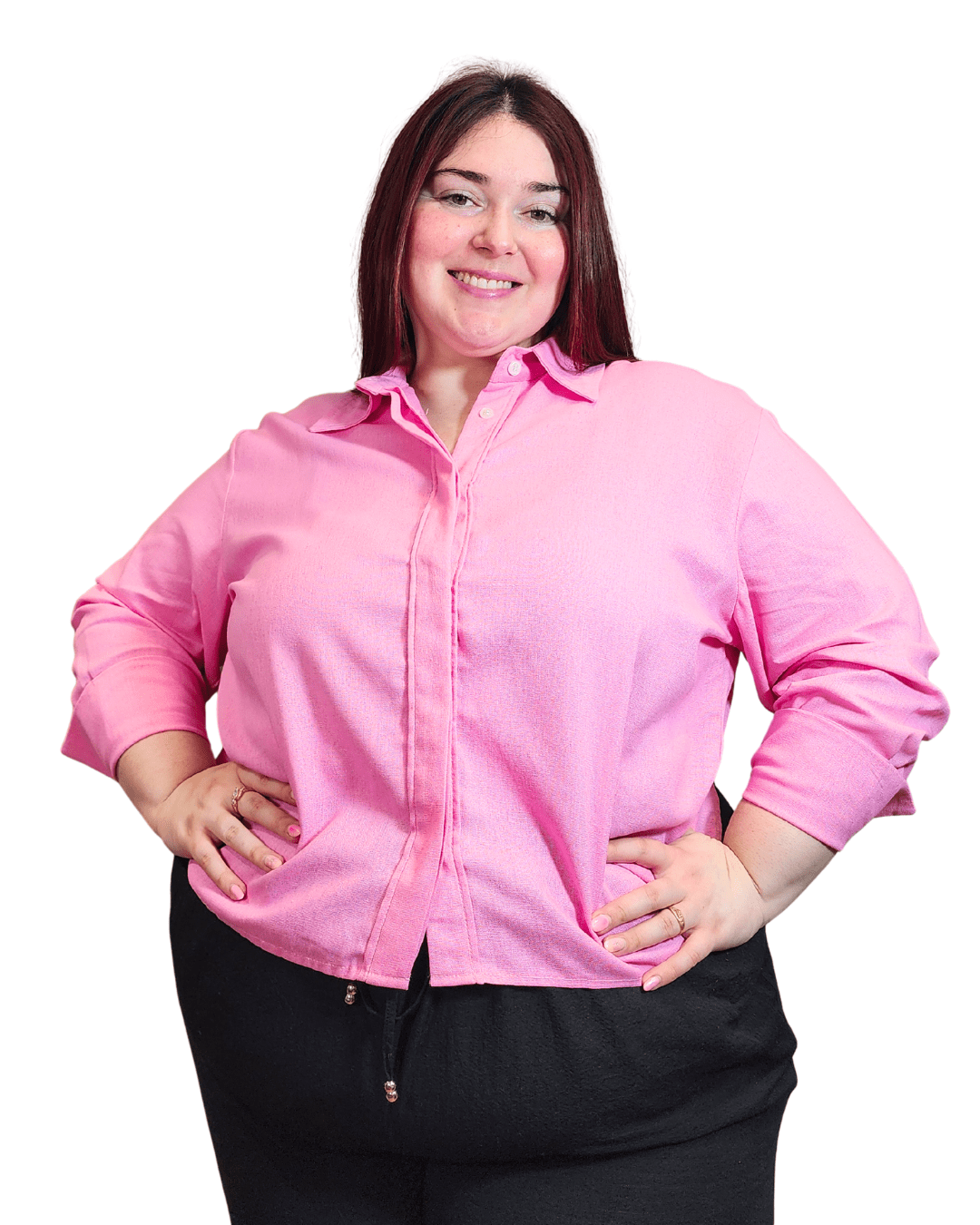 CAMISA ROMA sin LAZOS - Rosado