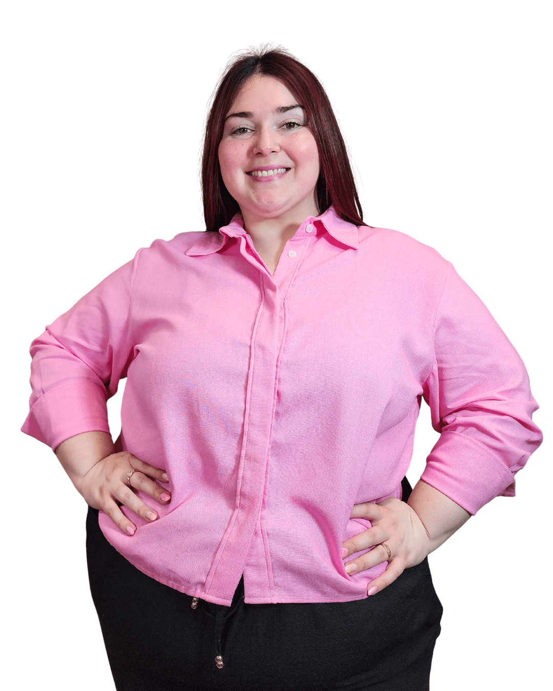 CAMISA ROMA sin LAZOS - Rosado