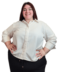 CAMISA ROMA LINO sin LAZO - Blanco