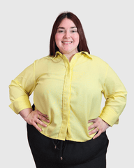 CAMISA ROMA LINO sin LAZO - Amarillo