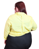 CAMISA ROMA LINO sin LAZO - Amarillo