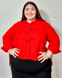 CAMISA ROMA LINO - Rojo