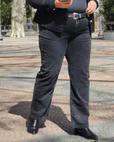 PANTALÓN JEAN RECTO - Gris Oscuro