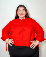 CAMISA ROMA LINO - Rojo