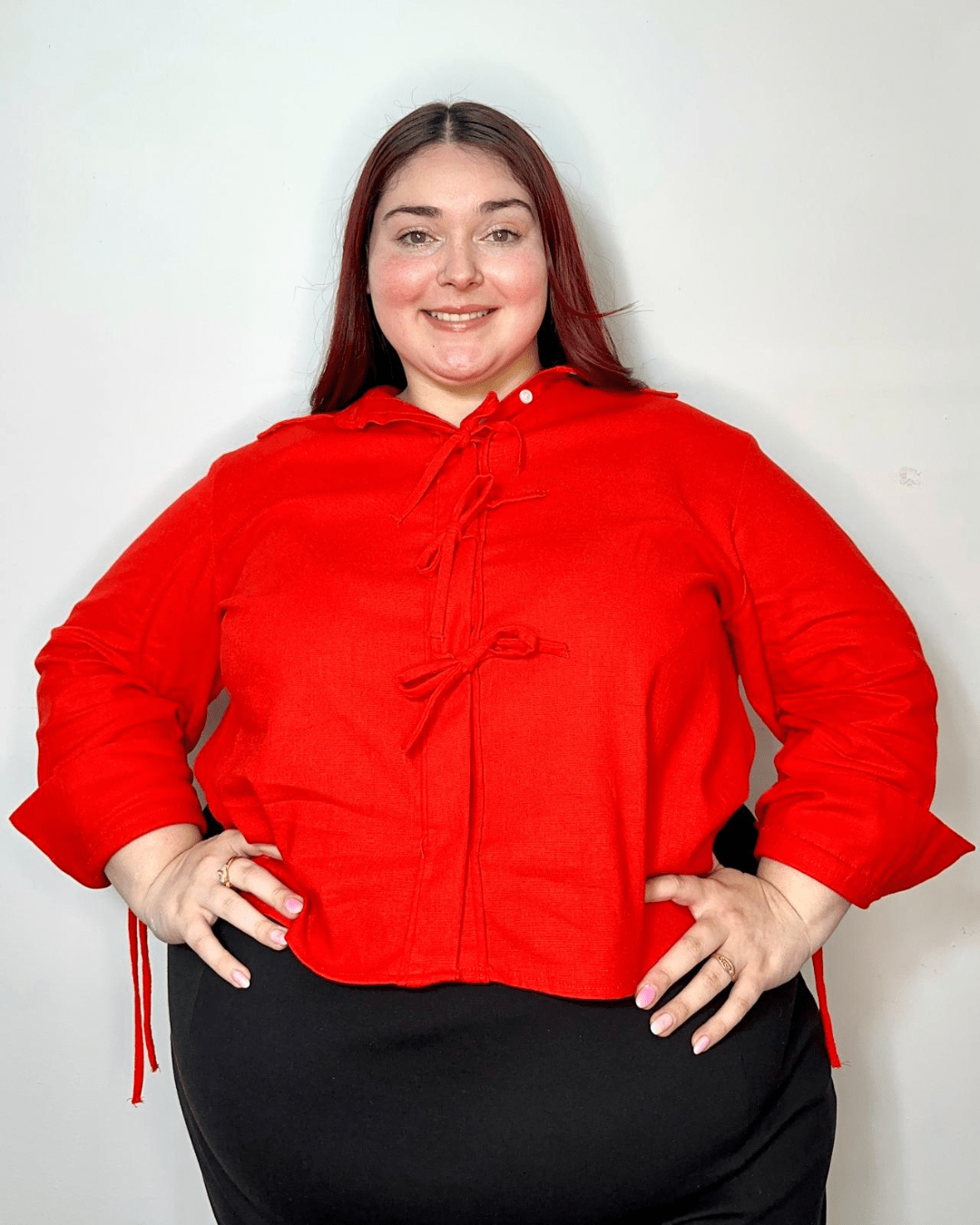 CAMISA ROMA LINO - Rojo