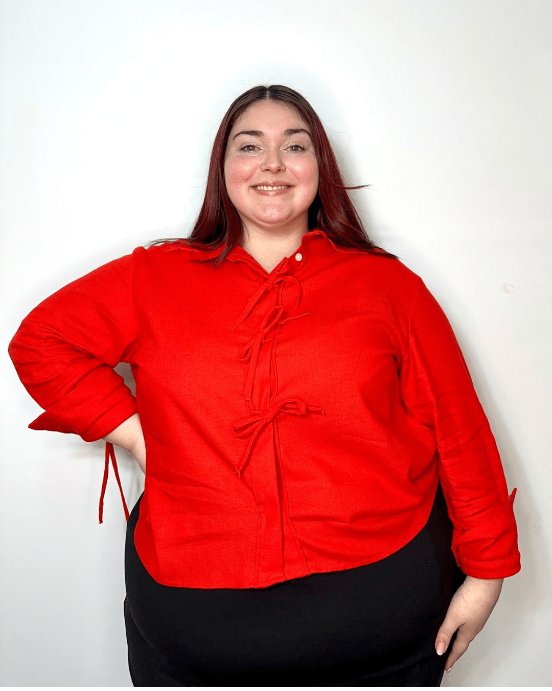 CAMISA ROMA LINO - Rojo