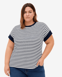 REMERA RAYADA - Azul y Blanco