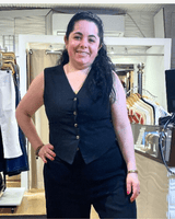 Chaleco Corto en Punto Roma