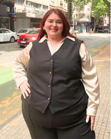 Chaleco Corto en Punto Roma