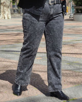 PANTALÓN JEAN RECTO - Gris claro