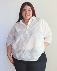Blusa Camisa Bordada LOTO