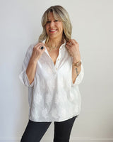 Blusa Camisa Bordada LOTO