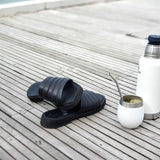 Sandalias Cuero Original CHANCLAS Negras