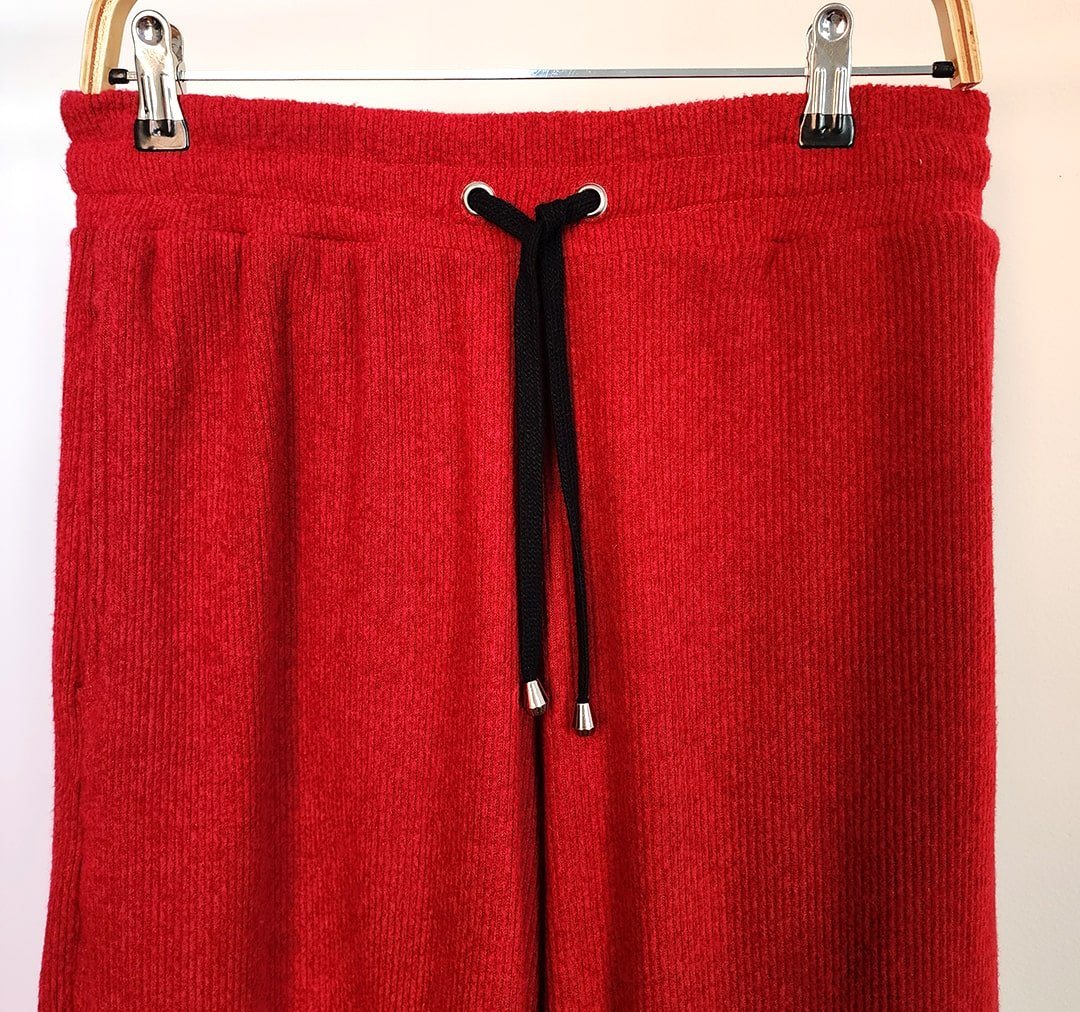 PANTALON PALAZZO BRUSELAS - Rojo