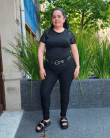 Pantalón Gabardina Fina Negro ESENCIAL