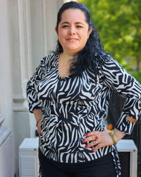 REMERA MARTY - Blanco y Negro