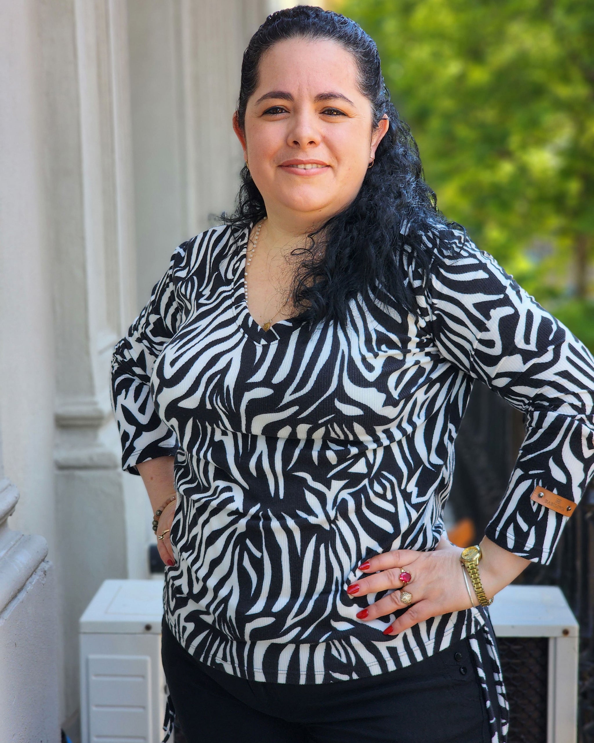 REMERA MARTY - Blanco y Negro