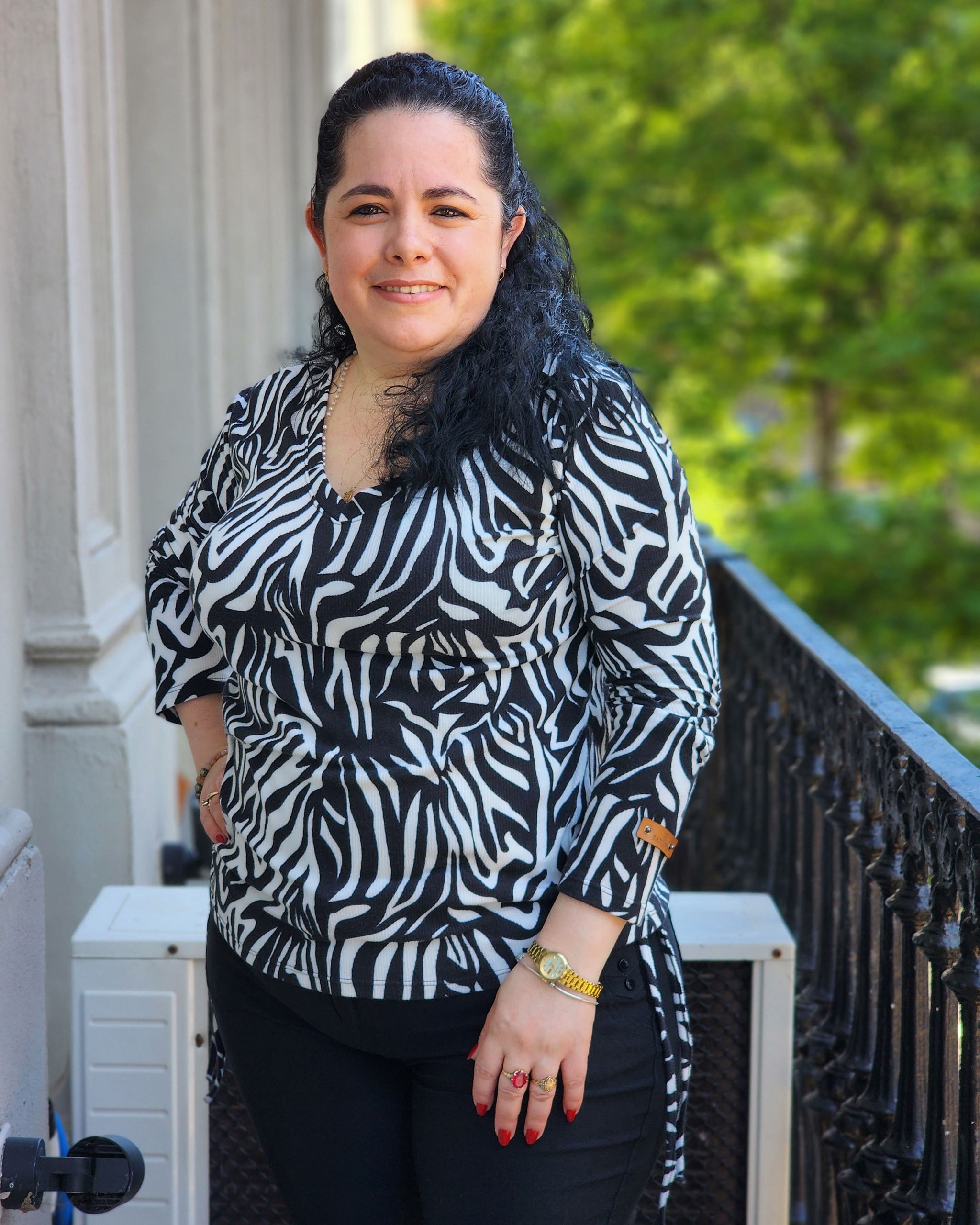 REMERA MARTY - Blanco y Negro