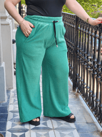 PANTALON PALAZZO de LANILLA - Verde