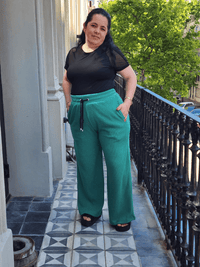 PANTALON PALAZZO de LANILLA - Verde