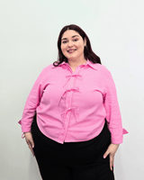 CAMISA ROMA LINO - Rosado